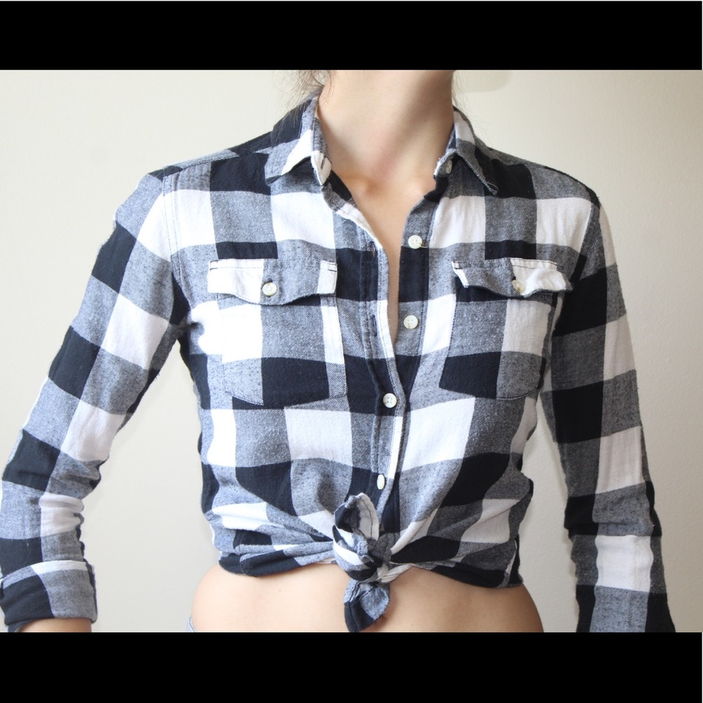 Black and white flannel